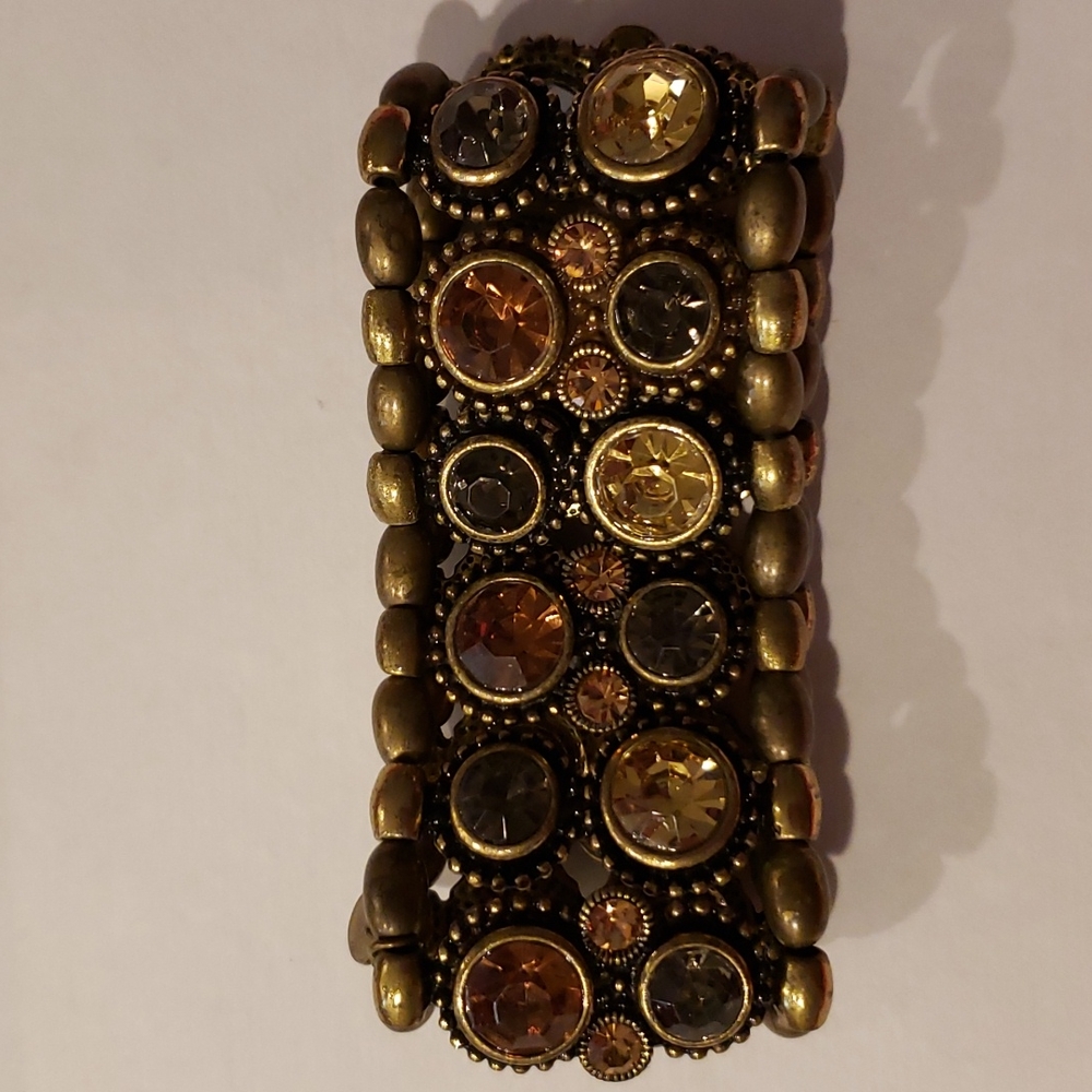 Cookie Lee cuff bracelet 1 1/2 wide